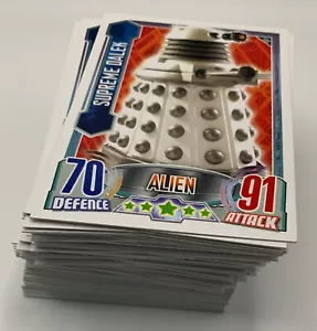 Topps Dr Doctor Who Alien Attax PIERWSZA SERIA Karty Kompletny wspólny zestaw podstawowy RZADKIE - Zdjęcie 1 z 2