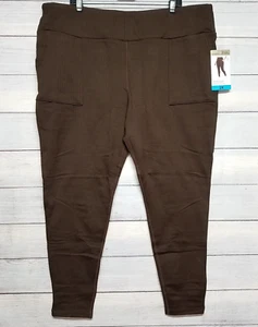 Mondetta Jacquard Knit Legging Womens Size 2X Chicory Coffee - Picture 1 of 8