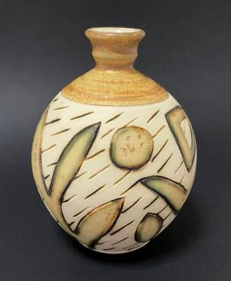 SPRINGMOUNT POTTERY CRESWICK AUSTRALIAN VASE 1980s POST MODERN CERAMIC ART - Image 1 of 4