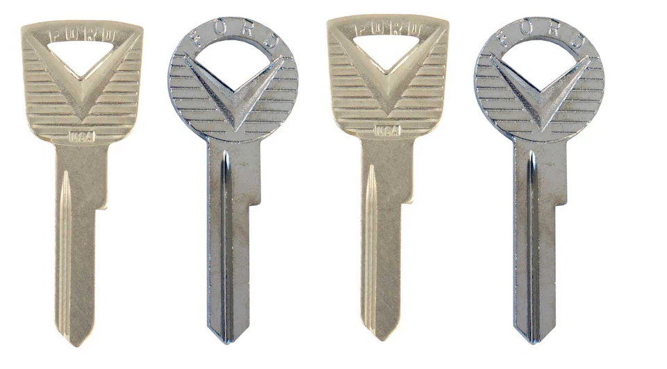 1959-66 Ford Passenger Car Pick Up Truck Ignition Door Glovebox Trunk Key Blanks - Image 1 of 1