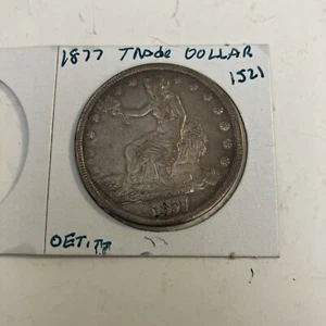 1877 Trade Dollar. Decent - Picture 1 of 8