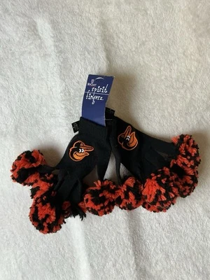Baltimore Orioles Pom Pom Spirit Fingerz Gloves By Win Craft, NWT - Image 1 of 4