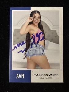 Madison Wilde signed Custom Trading Card BAS Beckett Witness COA Autogramm - Bild 1 von 2