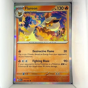 Flareon MEW EN 136/165 Scarlet & Violet 151 Holo Rare English - Picture 1 of 1