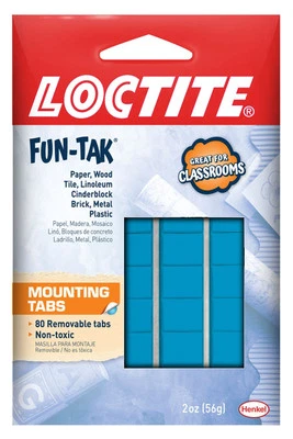 Loctite Fun Tak Reusable Mounting Putty No Holes Non Toxic Removable Adhesive - Image 1 of 4