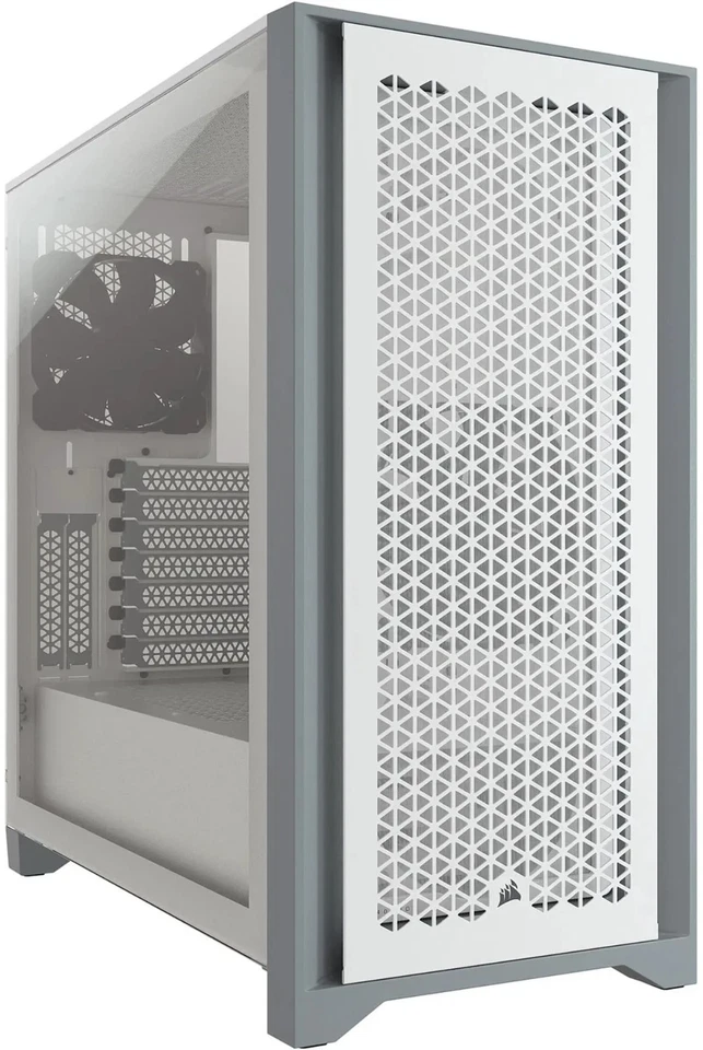 Corsair 4000D Airflow CC-9011201-WW White Steel Tempered Glass ATX MID TOWER - Image 1 of 4