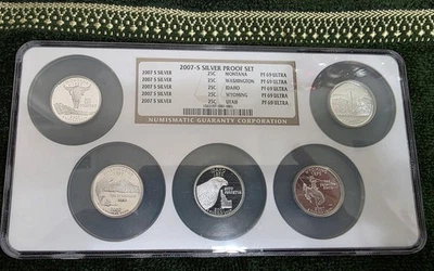 Juego de prueba de plata 2007-S 50 cuartos de galón de Estados, clasificación NGC PF69 ¡Ultra! ¡Gran regalo! Foto 1 de 4