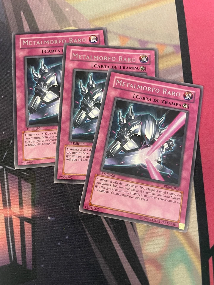 YUGIOH - RARE METALMORPH X3 - RARE - RDS - 1ST ED - SPANISH - NM - Image 1 of 1