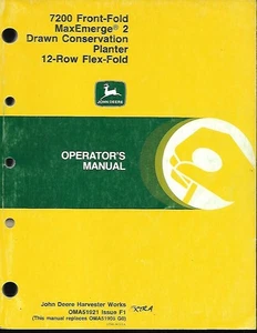 JOHN DEERE 1770 FRONT-FOLD 12-RN R FLEX-FRAME MAXEMERGE PFLANZGEFÄSS BEDIENUNGSANLEITUNG - Bild 1 von 1