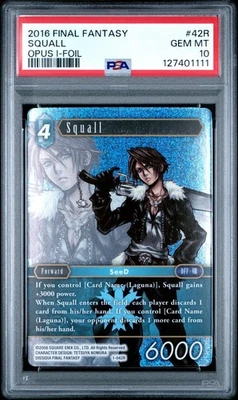 Final Fantasy TCG Opus I Squall Wave2 -042R Foil Hero PSA 10 Gem Mint ❄️ - Image 1 of 3