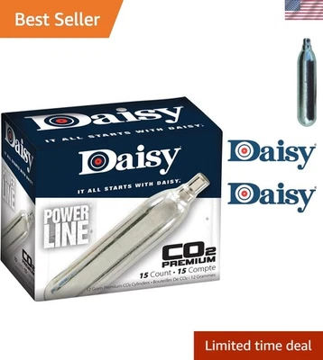 Cilindros de CO2 plateados de 15 unidades 12 Gm para disparo con pistola de aire comprimido Foto 1 de 4