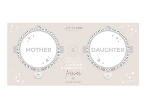 Conjunto de pulseras en caja de regalo para madre e hija por dijes de vida regalo de Navidad - Imagen 1 de 3