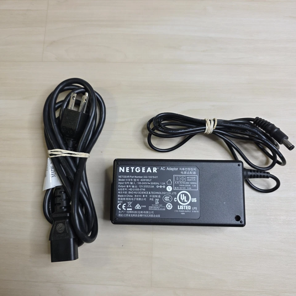 Netgear Nighthawk R8000 X6 Smart WiFi Router Geniune AC Adapter 60W - Image 1 of 4