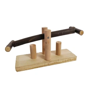Wooden Pets Cage Interactive Toys Seesaw For Mouse Gerbil - Picture 1 of 5