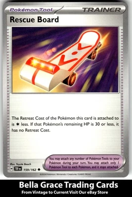 Rescue Board #159/162 SV05: Temporal Forces Pokemon Uncommon - Image 1 of 2