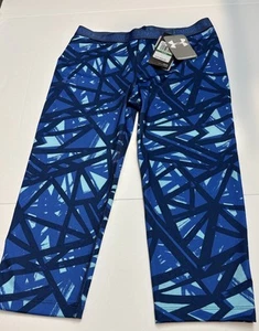Under Armour Girls HeatGear Blue Training Capri Size Youth L Brand New‼️ - Picture 1 of 7