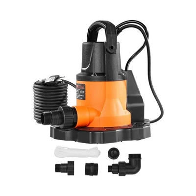 VEVOR Automatic Pool Cover Pump 3/4 HP 3200 GPH, 120V Submersible - Image 1 of 4