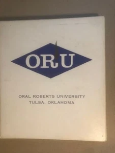 notebook one inch 3 ring white binder - Oral Roberts University - ORU - Tulsa OK - Picture 1 of 5