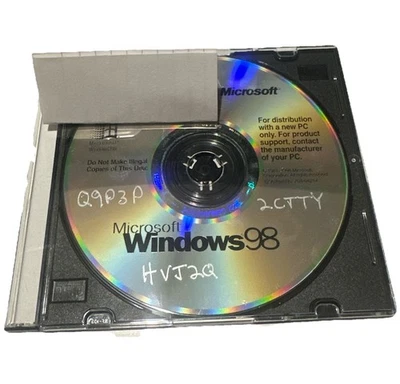 Microsoft Windows 98 CD-ROM Disc (X04-04214) (Read Desc.) - Image 1 of 3