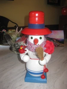 Steinbach Vintage Handarbeit Schneemann Weihnachten Nussknacker aus Deutschland - Bild 1 von 10