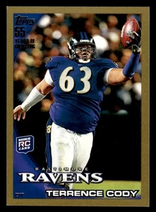 2010 Topps #215 Terrence Cody Rookie Gold #D /2010! RABEN - Bild 1 von 2
