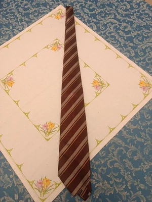 Cravatta Sette Pieghe  Sanseverino Napoli Originale  100% seta silk  Rara  R1 - Immagine 1 di 4