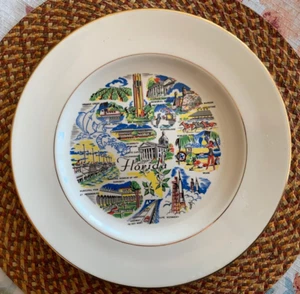 Vintage Mid Century Florida State Souvenir Plate - Picture 1 of 4