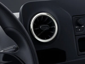 Per Mercedes Sprinter W907 W910 Anelli in alluminio lucidato per prese d'aria X4 - Picture 1 of 8