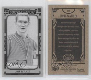 2015 Goodwin Champions Black and White Portraits Minis John Havlicek #115 HOF