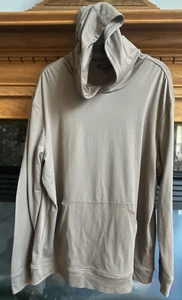 Stoic Men's Taupe Brown Long Sleeve Pullover Hoodie Size Large Lightweight - Picture 1 of 8