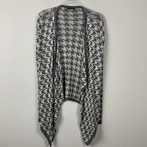 Suéter Staccato Pata de Gallo Puntada Fija Frente Abierto Para Mujer Talla M/L Gris Beige - Imagen 1 de 5