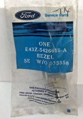 Moldura de controle de trava de porta traseira Ford Tempo 1984 - 1987 RH E43Z-5426610-A - Imagem 1 de 2