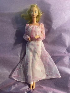 1966 VTG Barbie Doll Moving Arms pink dress, blond ponytail blue eyes - Picture 1 of 4