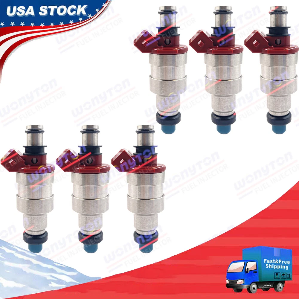Fuel Injectors Set Of 4 JECS Flow Matched For Nissan Sentra, NX, 200SX ...