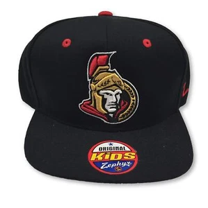 NHL Zephyr Ottawa Senators Youth Z11 Snapback Hat, Adjustable, Black - Picture 1 of 2
