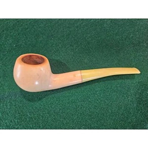 Vintage Estate Smoking Pipe 1960s Austrian meerschaum bent apple - Picture 1 of 10