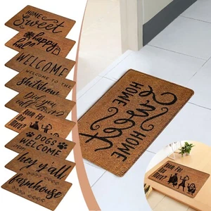Non-Slip Door Letter Mat Indoor Outdoor Carpet Rectangle Home Welcome Doormat ph - Picture 1 of 31