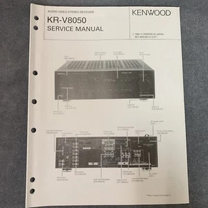 Manual de servicio Kenwood KR-V8050 [Original con esquemas, diagramas, lista de piezas] - Imagen 1 de 8