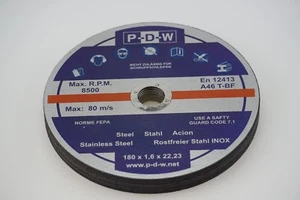 10 Disco de Corte Ø 180 X 1,6MM Flexible Inox Metal Acero Inox. Extra Delgado - Imagen 1 de 2