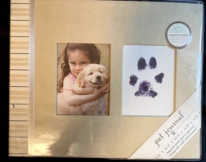 Pet Journal Scrapbook Paw Print Ink Pad unopened 56 pages Plastic Cover - Picture 1 of 8