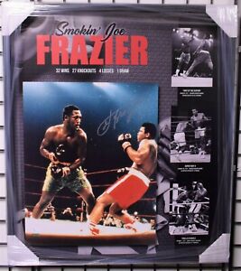 Joe Frazier Signed "Fight of the Century" vs. Ali Collage - JSA COA