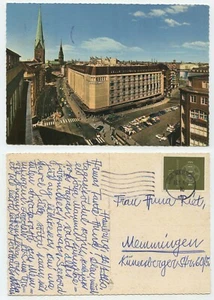 123754 - Hamburg - KARSTADT-Haus Mönckebergstraße - AK, gelaufen 13.1.1960 - Bild 1 von 2