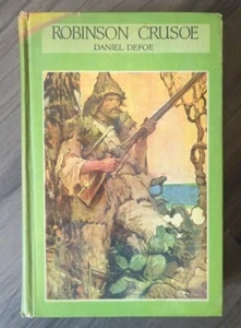 VINTAGE, "ROBINSON CRUSOE," Defoe, Blue Ribbon Books, 1900 - Picture 1 of 7