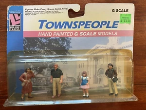 Life-Like Trains Hand Painted Townspeople 1173 G Scale, new in box, 4 figures - Picture 1 of 4