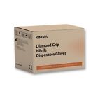 Kingfa Orange Nitrile Disposable Gloves 6 Mil Raised Diamond Texture, L & Xl