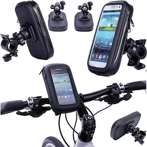 360° Bicycle Motor Bike Waterproof Phone Case Mount Holder For Phones 4.5-6.3'' - Picture 1 of 17