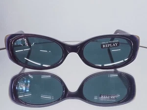 REPLAY Vintage R535S Sunglasses 51-19-140 plastic burgundy/ purple new Retro - Picture 1 of 10