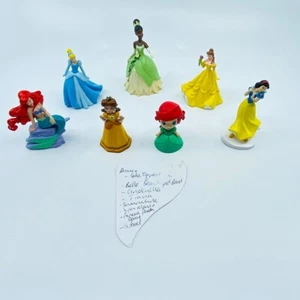 Disney Figurine Cake Topper Decorations Bundle Lot Belle Snow White Ariel Tianna - Picture 1 of 21