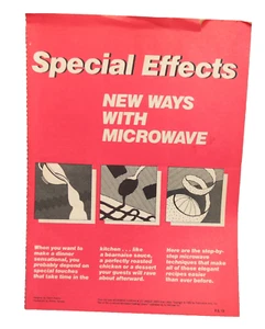 Folleto de colección Corning Glass Works efectos especiales nuevas formas con microondas 1983 - Imagen 1 de 4