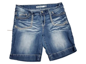True Freedom Size 13 Woman's Denim Jean Walking Shorts 30x8.5 - Picture 1 of 7